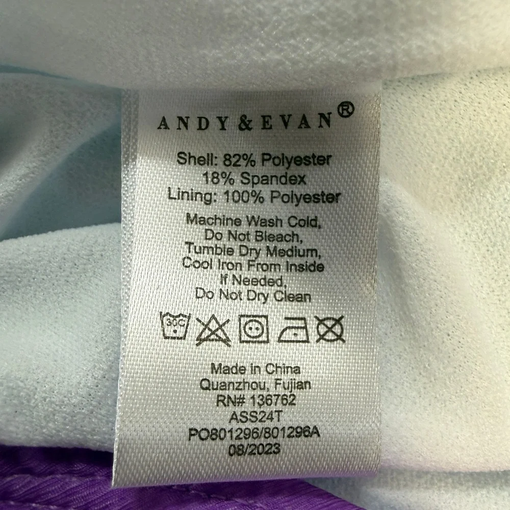 ANDY &‎ EVAN Girls Color Block One Piece Swimsuit UPF 50+ Size L 12/14 NWT